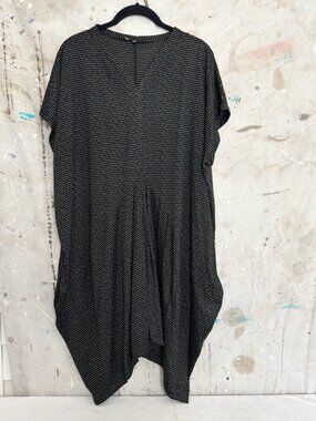 Kozan V Neck Stretch Asymmetric Dress